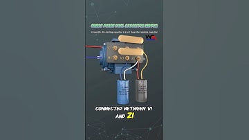Single Phase Dual Capacitors Motor Connections. Starting & Running Capacitor #motors #motorcapacitor