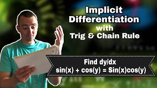 Implicit Differentiation, Trig, and Chain Rule What a MESS!! | Jake's Math Lessons