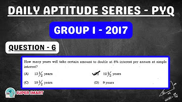 How many years will take certain amount to double at 8%.. | Grp 1 2017 QP Solution @supersmart2k19