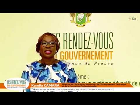 Education / Kandia Camara Explique Les Actions Du Gouvernement Pour Un Système éducatif De Qualité