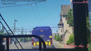 [POV] Seattle bus route 49 outbound