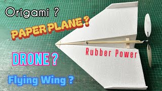 BUILD AND FLY MODEL FROM ORIGAMI PAPER PLANE RUBBER POWERED BUILD AND FLY MODEL FROM ORIGAMI PAPER PLANE RUBBER POWERED