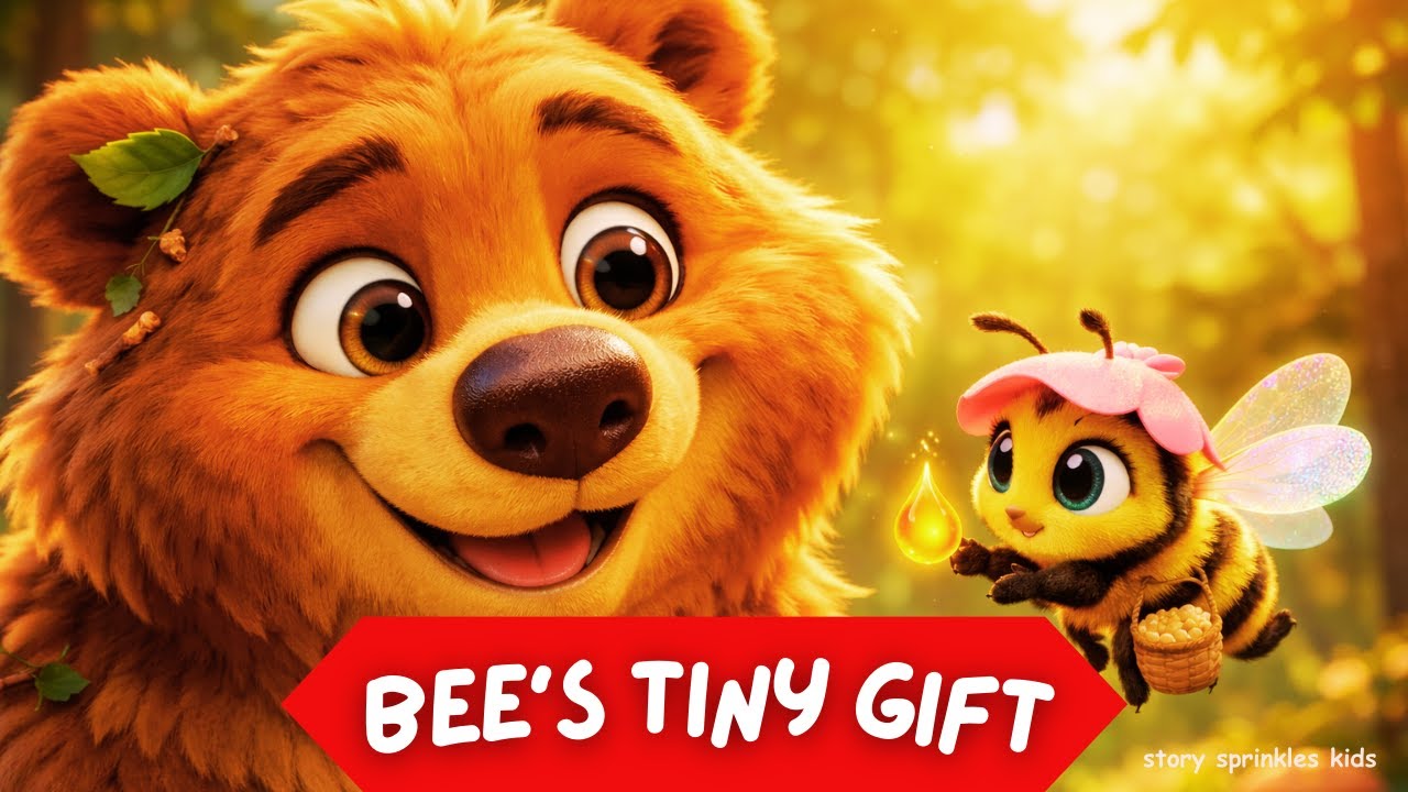 Маленький подарок пчелы | Медведь и пчела | Трогательная история о доброте и благодарности