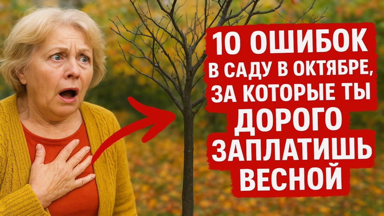 10 ошибок в саду в октябре, за которые ты дорого заплатишь весной ⚠️