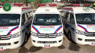 Driving towards better healthcare!  DHO Islamabad receives fleet of ambulances from Health Ministry.