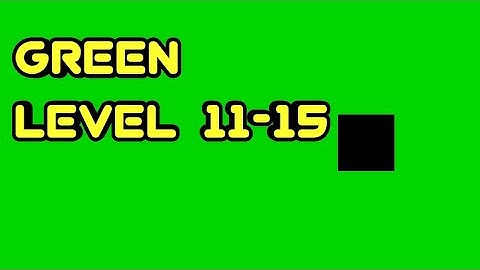 Green Level 11 12 13 14 15 Mobile Puzzle Game For Adult (By Bart Bonte)