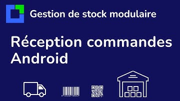 Réception commandes fournisseur scan de code-barres et QR Code sur l