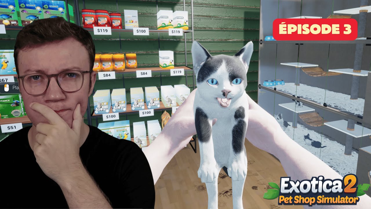 Exotica 2: Pet Shop Simulator : J'accueils mes premiers chats ! EP3