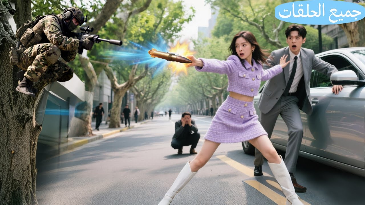 الجيش بعت قناص يقتل الـCEO… ما كانوا يدروا البنت الضعيفة مسكت الرصاصة بإيدها وأنقذته، وجا الحب!