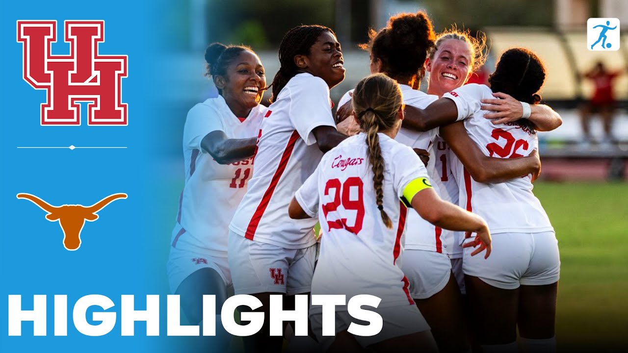 Houston vs Texas | NCAA College Women's Soccer | Highlights - August 24, 2025