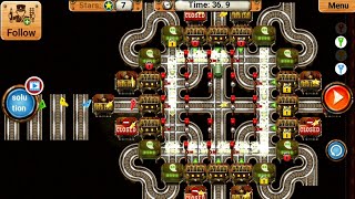 Rail Maze 2 Hard Gameplay - Train Puzzle Game - Android Gameplay #2221 screenshot 5