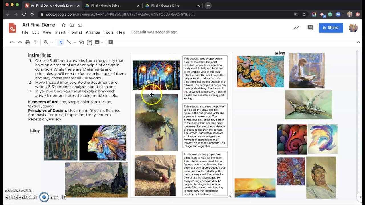 Art Class Final 2020