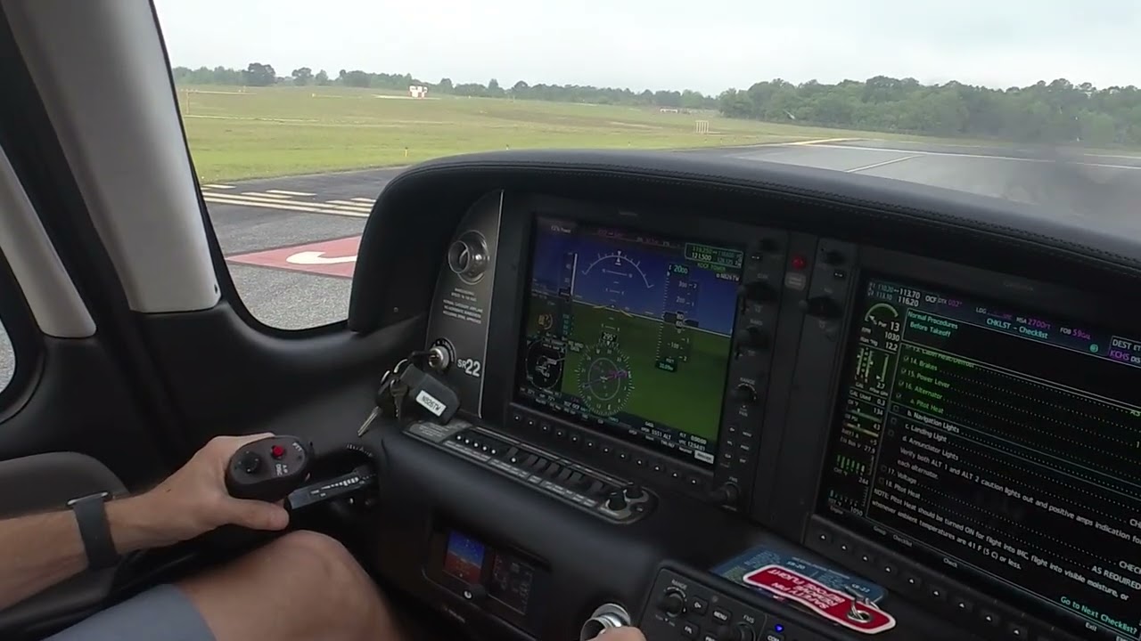 SR 22 G6 Runup and Before Takeoff Checklist