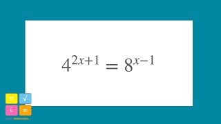 Exponential Equation find the Common Base - Worked Example