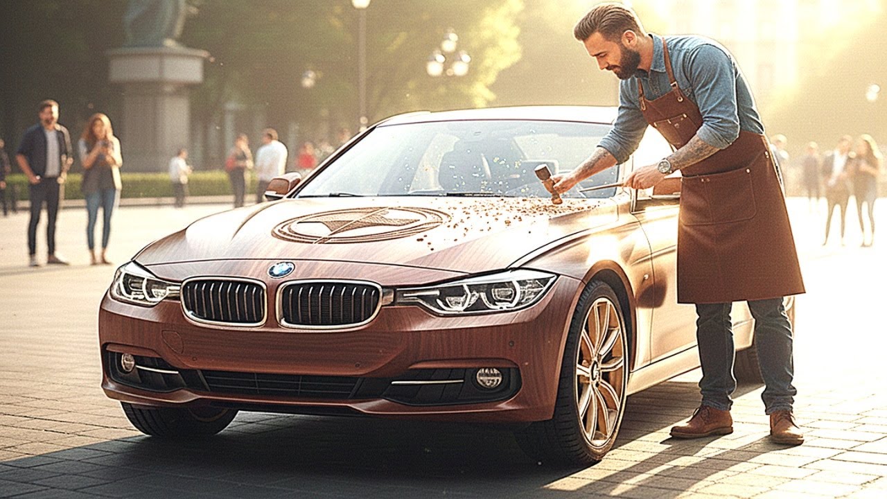 1 Million BMW Masterpiece: Building a Full-Size BMW 3 Series Out of Wood Car Process