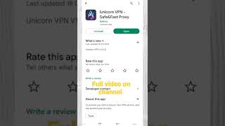 unicorn vpn app kaise use kare|| Unicorn vpn app|| Unicorn vpn safe&fast proxy|| Unicorn vpn screenshot 1