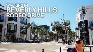 [LA Street View Tour] Beverly Hills, Luxury Fashion Street Rodeo Drive [4K]