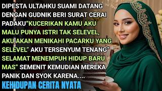 DIPESTA ULTAHKU SUAMI DATANG DG GUNDIK BERI SURAT CERAI KRN DPT WANITA SELEVEL- DIA SYOK SAAT TAHU..