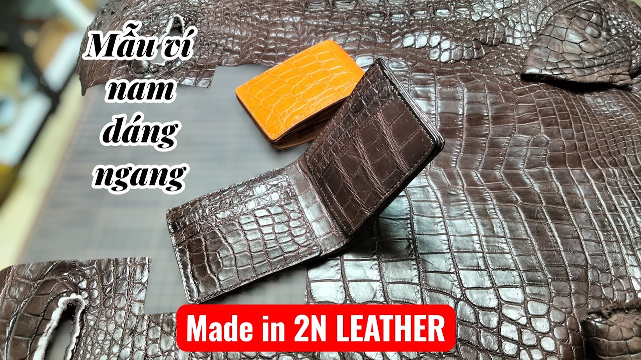 Ví nam da cá sấu cao cấp. Sản phẩm của A. Hai Thao 