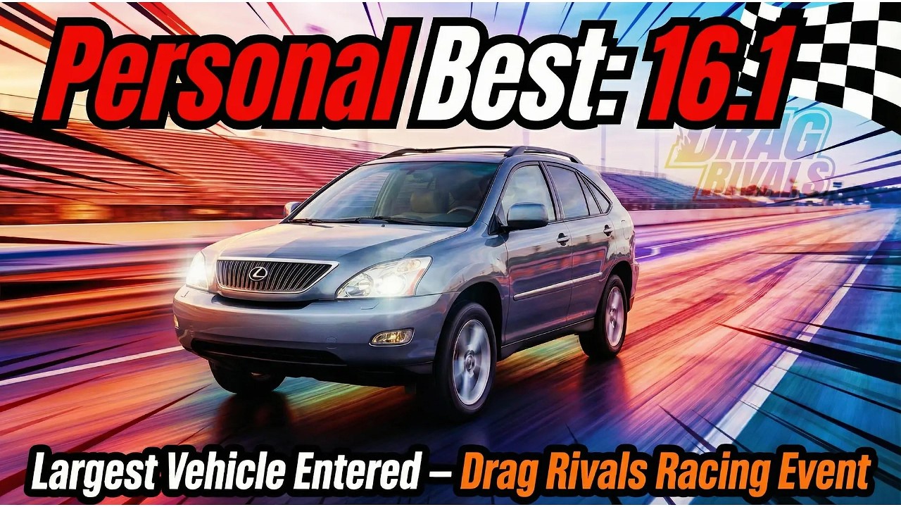 Racing a Lexus RX300 at Drag Rivals 16.1 PB - YouTube