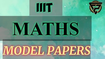 Maths model paper for IIIT RGUKT EXAM 2020