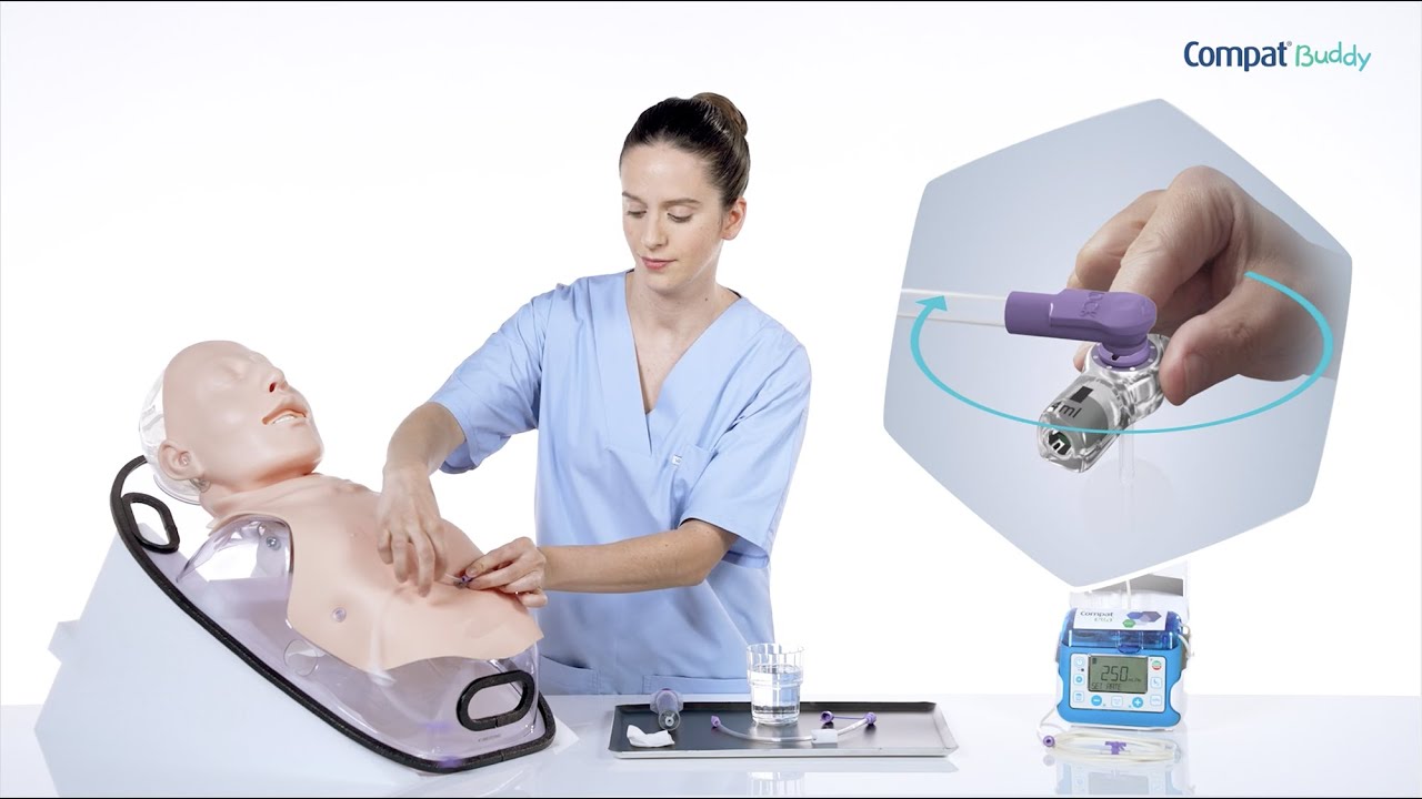 Utilisation et soins du bouton de gastrostomie Compat Buddy