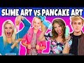 Slime Art vs Pancake Art Challenge. We Try Art of YouTubers Totally TV