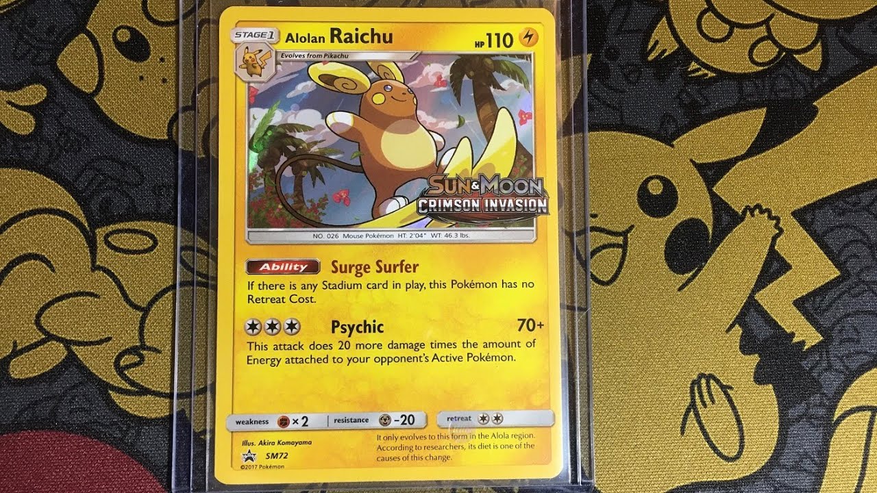 *Rare* 2017 Alohan Raichu Sun & Moon Pokemon Promo Card #pokemoncards # ...