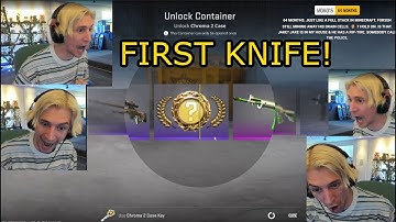 xQc First Knife in CSGO 2