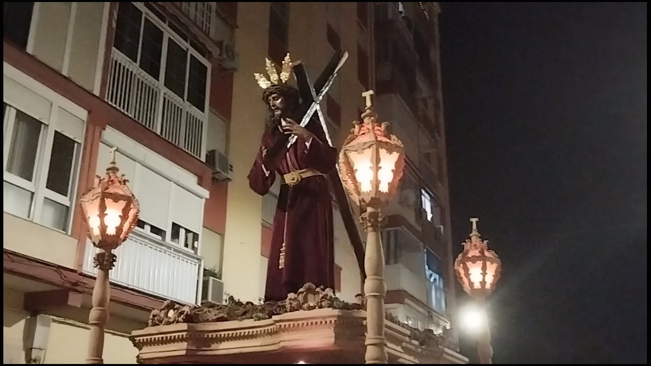 Nazareno de la Salud en su primera salida procesional. Málaga, 2025.