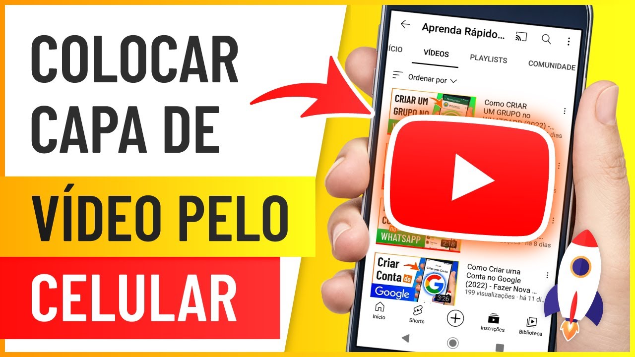 Como Colocar CAPA no VIDEO do YOUTUBE Pelo Celular - ATUALIZADO | SEM ...