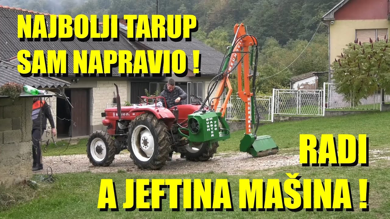 NAJBOLJI TARUP U SRBIJI SAM NAPRAVIO SELJAK -  ovo je HIT   najsloženija poljo mašina - A RADI !!!