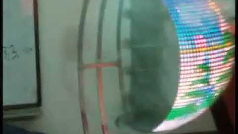 360 RGB Full Color Graphic Display POV (Persistence of Vision)