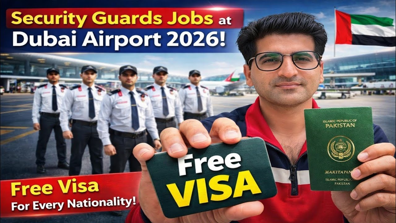 Urgent Hiring Security Guard Jobs at Dubai Airport 2026 🇦🇪 | Free Visa ...