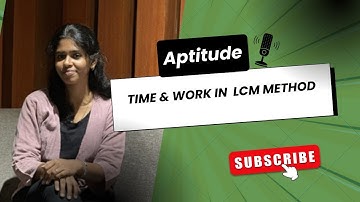 🎯 Time and Series Aptitude Made Easy | LCM Method Explained Step-by-Step