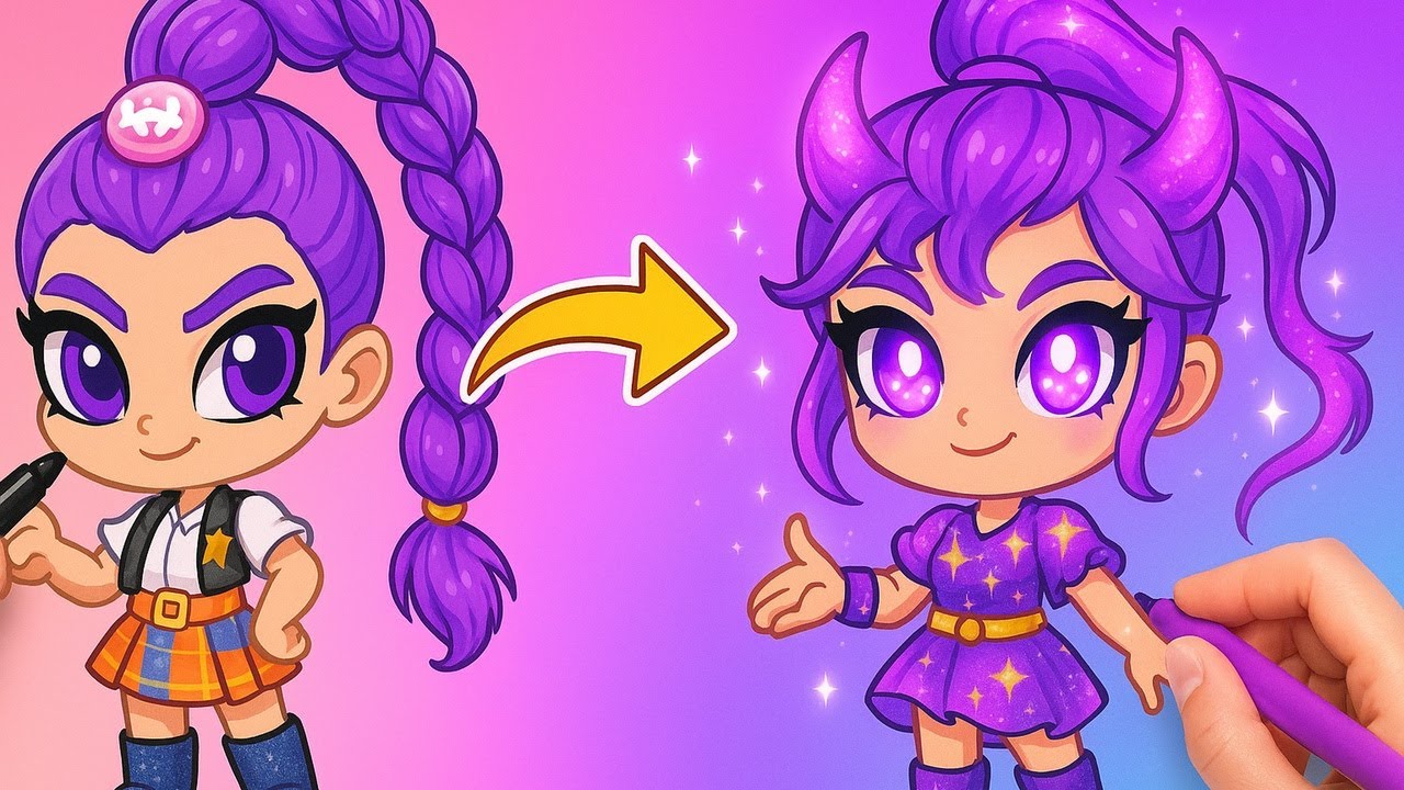 Mira a Rumi y al equipo brillar con un colorido look artístico de K-pop ✨🌈🎨