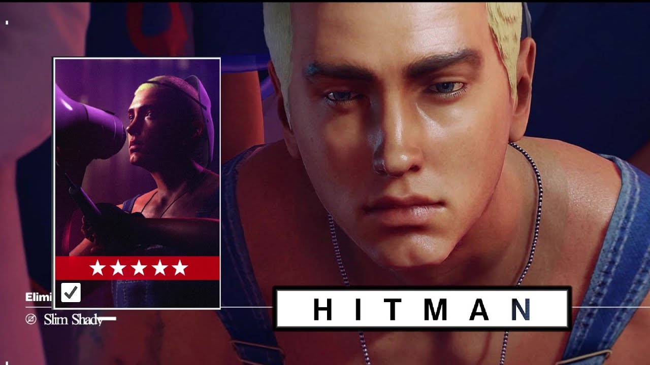 LE REFLET SLIM SHADY / EMINEM / THE REFLECTION HITMAN CIBLE FUGITIVE ASSASSIN SILENCIEUX