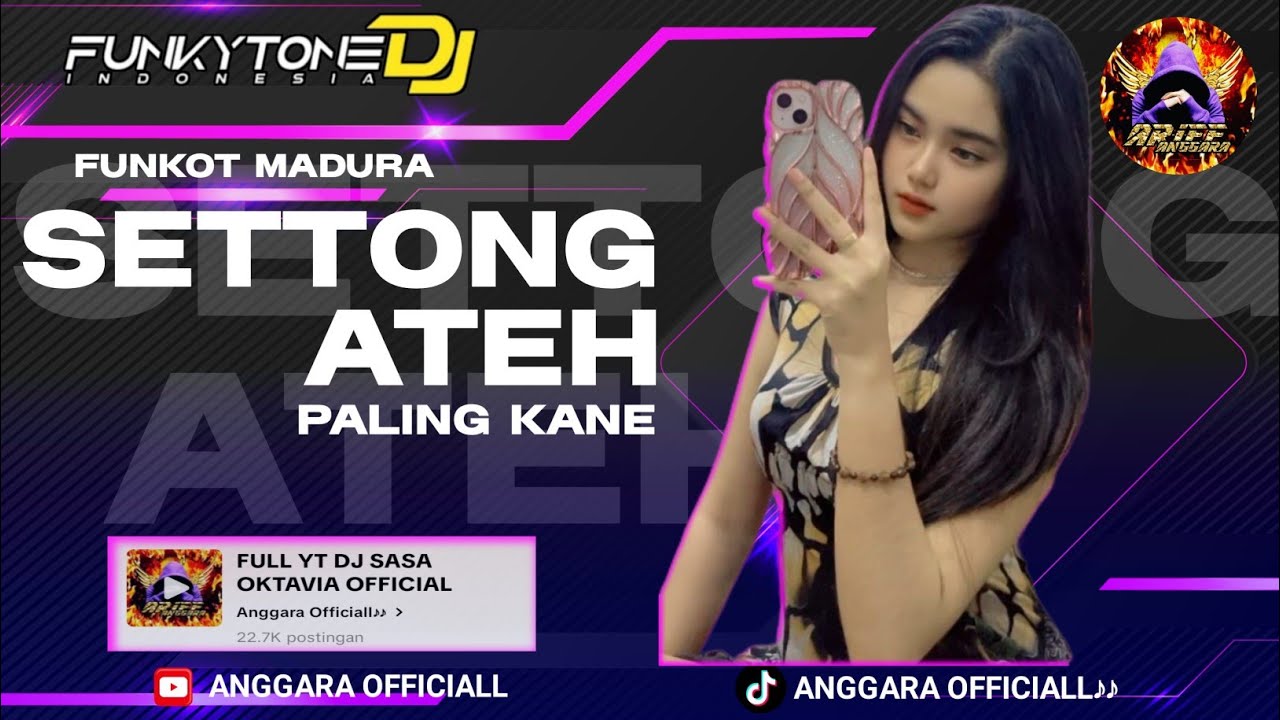 SETTONG ATEH !! FUNKOT MADURA PALING KANE || VIRAL TIKTOK ANGGARA OFFICIALL || BY DJ SASA OKTAVIA
