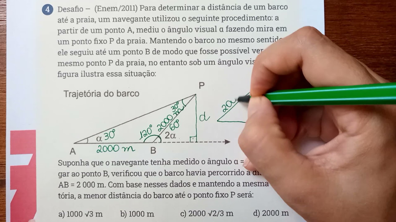 Para Determinar A Distância De Um Barco - RETOEDU