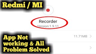 Celebrity Fix Redmi/Mi Voice Recorder Not Working & All Problem Solved 2023 Wealth