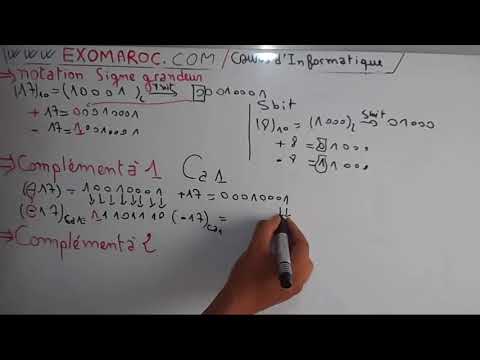 #EP 06 Informatique S1codage (notation signe grandeur complément à 1 et à 2) (darija)