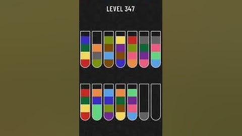 Water Sort Puzzle Level 347 Walkthrough Solution Android/iOS 💦