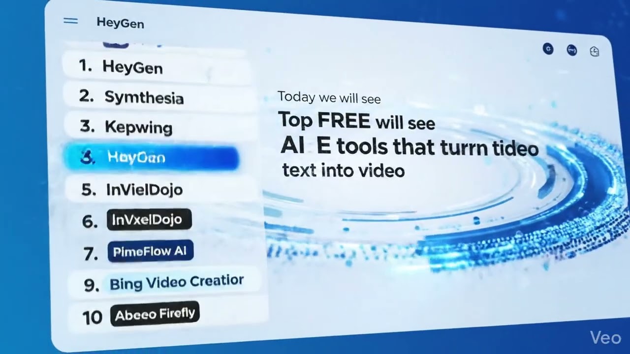 Top Free AI  Where You can Create a video From Text  