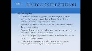#Deadlock#Prevention| Lecture-20 | Unit-III   Operating System | V Sem by #AryaCollege
