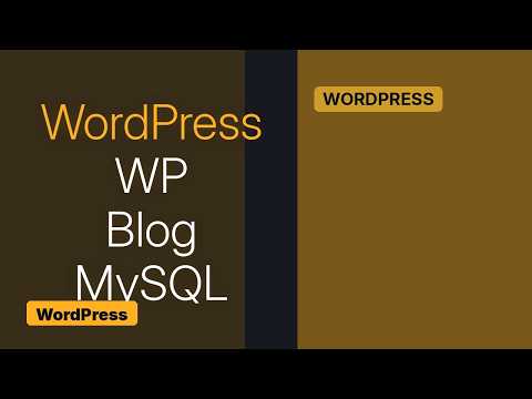 Wordpress: SQL database export-import