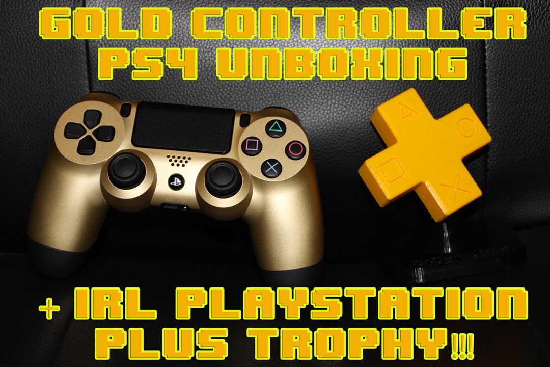 GOLD PS4 CONTROLLER UNBOXING & PLAYSTATION TROPHY FOR BLACK OPS 3