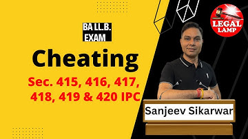 Cheating essential ingredients | Sec 420 & 415 to 419 IPC #ipc #cheating | Offence related property