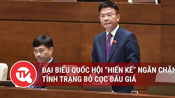 Đại biểu Quốc hội “hiến kế” ngăn chặn tình trạng bỏ cọc đấu giá | Truyền hình Quốc hội Việt Nam