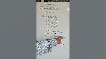 Volume of Spherical Shells Formula #Mathformulashorts2023 #Geometrical terms chapter shorts
