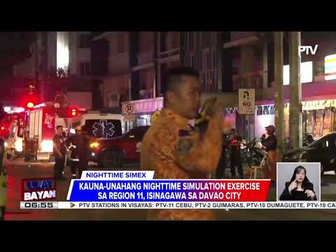 Kauna-unahang nighttime simulation exercise sa Region XI, isinagawa sa Davao City